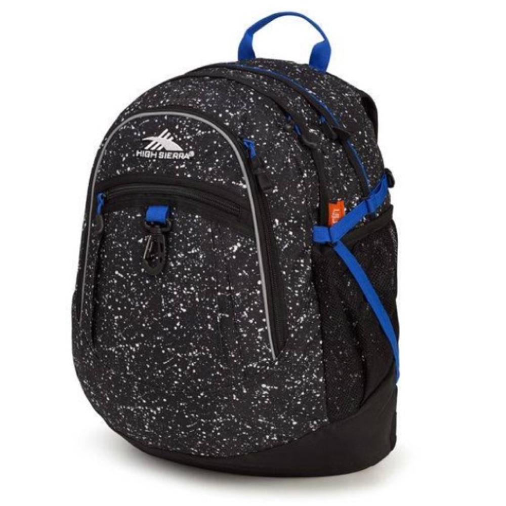 High Sierra black, white, & blue fatboy backpack